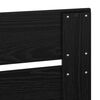 vidaXL Gultas rāmis Melns ozolkoks 180 x 200 cm Inženierijas koks