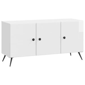 vidaXL Televizora skapī&scaron;a Spīdīgi balts 99 x 34,5 x 50 cm