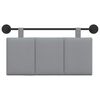 vidaXL Karājo&scaron;s galvgalis Gai&scaron;i pelēks 90 x 55 x 5 cm audums