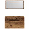 vidaXL vannasistabas skapītis veca koka ar spoguli, konstruēts koks
