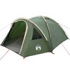 vidaXL Kupola telts 4 personai 308 x 268 x 130 cm Zaļa tafta