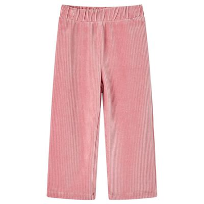 Bērnu bikses, gaiši rozā, velvets, 92