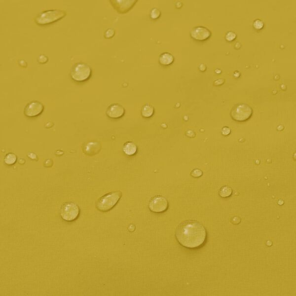 vidaXL Lietusmētelis ar kapuci, ūdensnecaurlaidīgs, XL, dzeltens