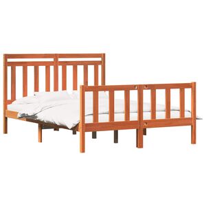 vidaXL Gultas rāmis 2 pcs Vaks brūns 205,5 x 145,5 x 100 cm