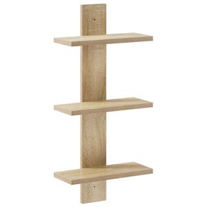 vidaXL Sienas plaukts Sonomas ozols 30 x 13.5 x 64.5 cm