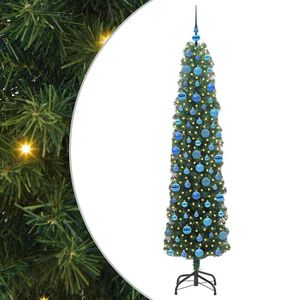 vidaXL Mākslīgā Ziemassvētku eglīte su 300 LED ar statīvu Zaļa 180 cm
