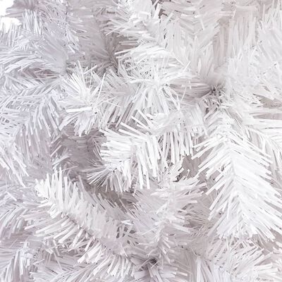 vidaXL Ziemassvētku egle, šaura, balta, 240 cm