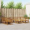vidaXL Āra dīvānu komplekts 10 pcs Dabiska Cietā akācijas koks