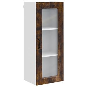 vidaXL Trauku ma&scaron;īnas panelis Kalmar Dūmaka ozols 40 x 31 x 100 cm