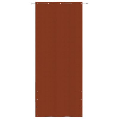 vidaXL balkona aizslietnis, 100x240 cm, sarkanbrūns oksforda audums
