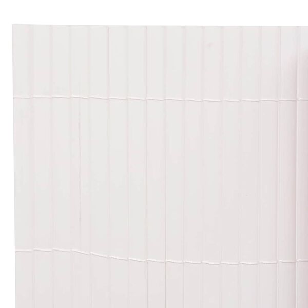 vidaXL dārza žogs, divpusējs, 90x500 cm, balts