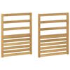 vidaXL Brokastis moduļi 2 pcs Balts 59 x 4 x 73 cm Cietā akācijas koks