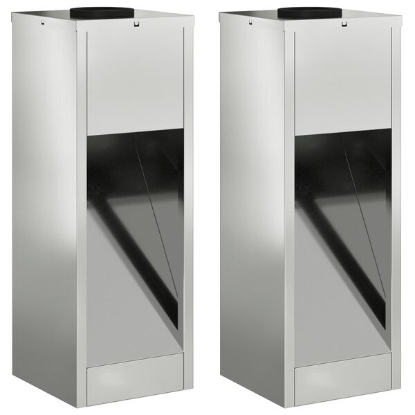 vidaXL Saules LED Ceļa Gaisma 2 pcs Cinkots Cinkots