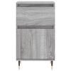 vidaXL kumode, pelēka ozolkoka, 40x35x70 cm, inženierijas koks