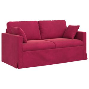 vidaXL Dīvāns Vīna sarkans 158 x 78 x 80 cm Samts