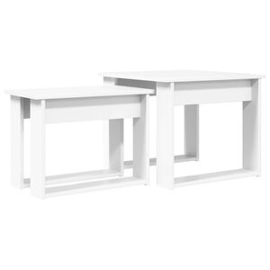 vidaXL Kafijas galda komplekts 2 gab. Balts 50 x 52 x 42 cm