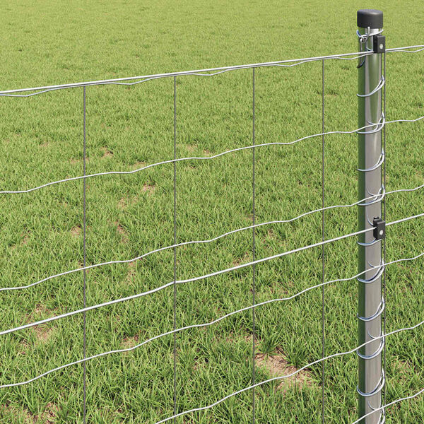 vidaXL Eiropas žogs 0,6 x 25 m PVC pārklāts dzelzs