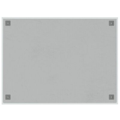 vidaXL magnētiskā tāfele, stiprināma pie sienas, balta, 80x60 cm