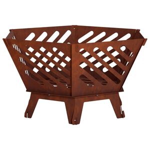vidaXL Uguns bedre Rūsa 60 x 53 x 30 cm Novecināts tērauds