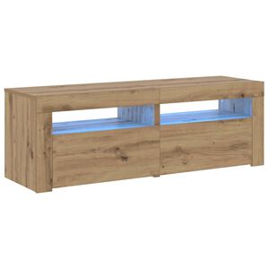 vidaXL TV skapītis ar LED lampiņām, 120x35x40 cm, inženierijas koks