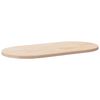 vidaXL galda virsma, 100x50x2,5 cm, ovāla, masīvkoks, priede