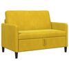 vidaXL Sofas ar uzglabā&scaron;anu Dzeltena 122 x 78 x 87 cm Poliesters