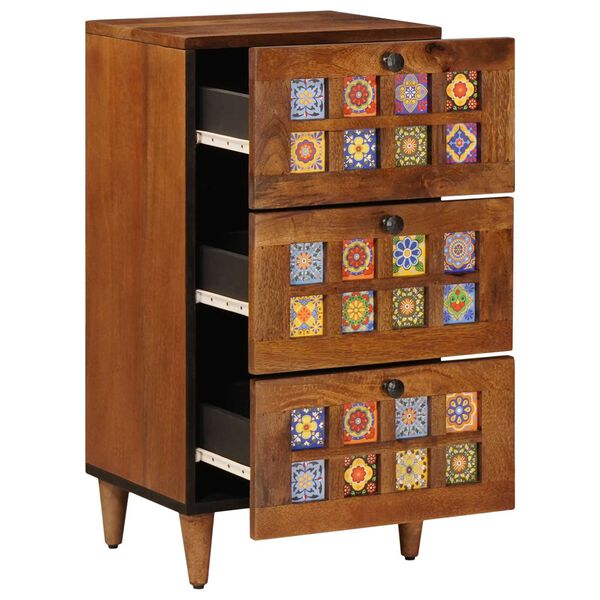 vidaXL Puse Valriekstu koks 40 x 33 x 75 cm Cieta mango koksne