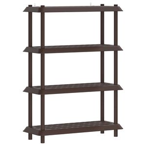 vidaXL Plauktu vienība 4 līmeņi 100 x 40 x 136,5 cm PP Brūna