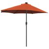 vidaXL Dārza parasols Sarkanbrūns 294 x 150 x 223 cm