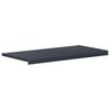 vidaXL Logu palodze Antracīts ar koka tekstūru 100 x 45 x 4,5 cm PVC
