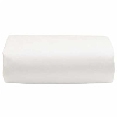 vidaXL brezenta pārklājs, balts, 6x8 m, 650 g/m²