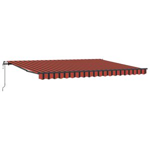 vidaXL Nolokāms markīze oranža un brūna 450 &times; 350 cm