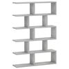 vidaXL Sienas plaukts Betona pelēks 70 x 17 x 101 cm Inženierijas koks