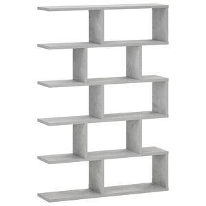 vidaXL Sienas plaukts Betona pelēks 70 x 17 x 101 cm Inženierijas koks