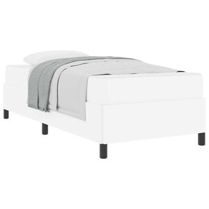 vidaXL Gultas rāmis ar matraci Balts 90 x 200 cm audums