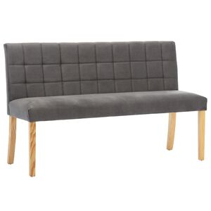 vidaXL sols, 140 cm, pelēks samts