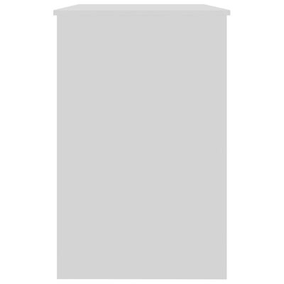 vidaXL rakstāmgalds, spīdīgi balts, 100x50x76 cm, skaidu plāksne
