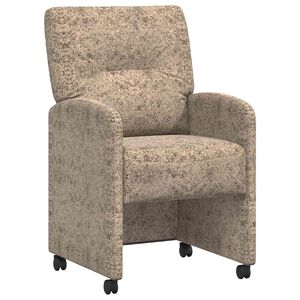 vidaXL Ēdamgalda krēsli ar ritenī&scaron;iem ar riteņiem 2 pcs Gai&scaron;i pelēka