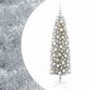vidaXL Mākslīgā slaida Ziemassvētku egle ar bumbiņām 180 cm 300 LED