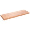 vidaXL vannasistabas letes virsma, 80x30x(2-4)cm, apstrādāts masīvkoks
