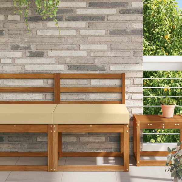 vidaXL Āra dīvāna spilvens Bē&scaron;a 60 x 60 x 8 cm Poliesters