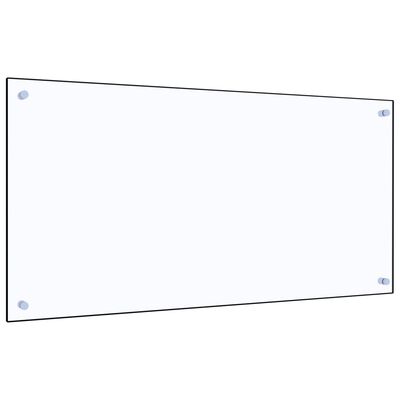 vidaXL virtuves panelis, 100x50 cm, rūdīts stikls, caurspīdīgs
