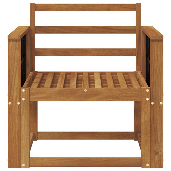 vidaXL Āra dīvāns Cietā akācijas koks Dabiska