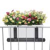 LECHUZA balkona puķu kastes stiprinājumi, melni, 19033