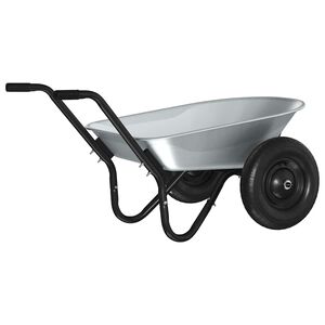 vidaXL Dēlis Sudrabs un melns 80 L 120 kg Cinkots tērauds