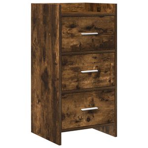 vidaXL Puse Kūpināts ozols 40 x 36 x 80 cm Inženierijas koks