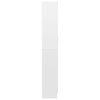 vidaXL vitrīna, spīdīgi balta, 82,5x30,5x185 cm, inženierijas koks