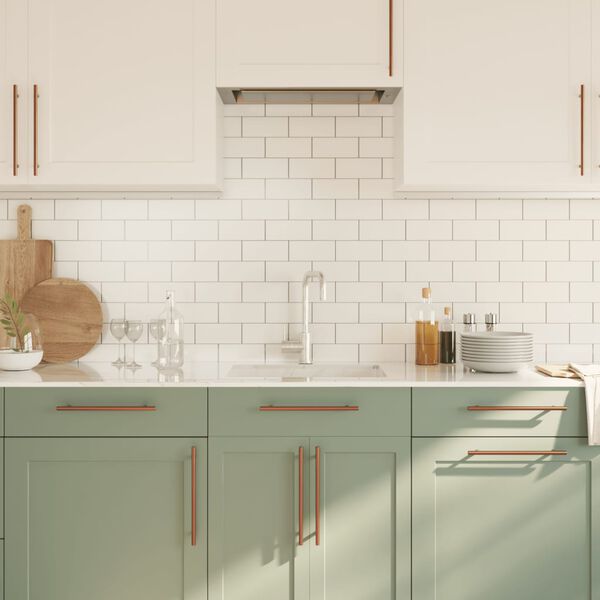 vidaXL skapja rokturi, 5 gab., bronzas, 224 mm, nerūsējošais tērauds