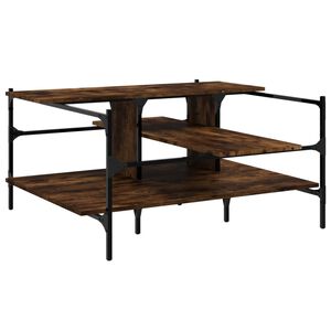 vidaXL kafijas galdiņ&scaron;, ozolkoka, 100x100x48,5 cm, inženierijas koks