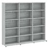 vidaXL CD plaukts, pelēka ozola, 100x23x89,5 cm, inženierijas koks